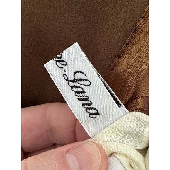 MARIO ZEGNA Lubiam Men's Tan Orange Brown Wool Cashmere Blend Blazer 58L - Picture 9 of 11